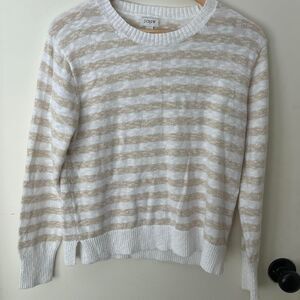 Jcrew Women's White and Cream Jumper